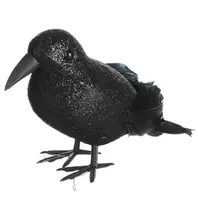 Halloween Διακοσμητικό Αληθοφανές Κοράκι 10cm