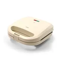 Βαφλιέρα 2 θέσεων 750 W κρεμ