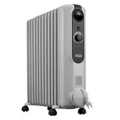 DELONGHI RadiaS Easytronic TRRSE1225 Καλοριφέρ Λαδιού 2500W Λευκό