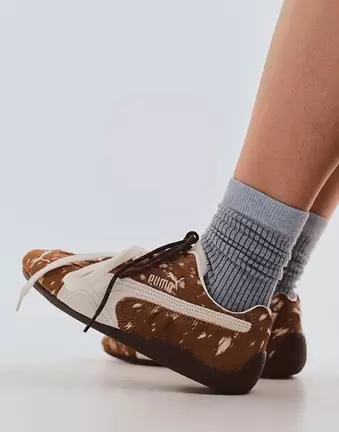 Puma Speedcat Doelette pony hair trainers in deer print - Exclusive to ASOS