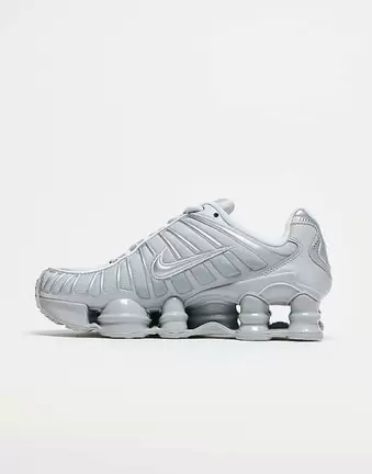 Nike Shox TL unisex trainers in white and silver