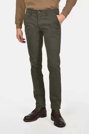 Ανδρικό Βαμβακερό Chinos Παντελόνι Σε Στενή Γραμμή - ΛΑΔΙ Ανδρικό Βαμβακερό Chinos Παντελόνι Σε Στενή Γραμμή - ΛΑΔΙ