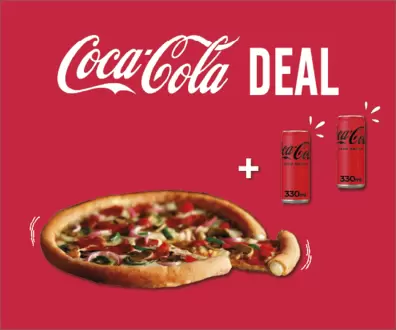 ΜΕΓΑΛΗ ΜΕ ΓΕΜΙΣΗ ΣΤΟ ΣΤΕΦΑΝΙ + 2 COCA-COLA 330ML