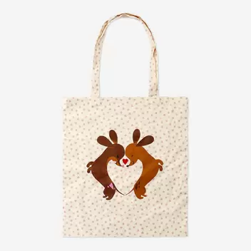 Tote bag with sausage dogs