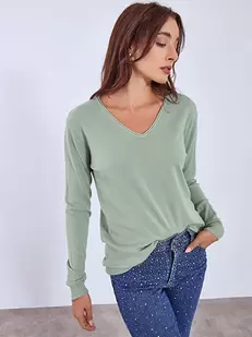 Πουλόβερ με ριπ λεπτομέρειες