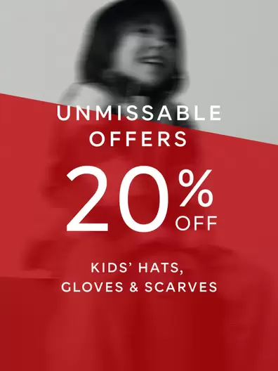 20% off Kids' Hats Gloves Scarves