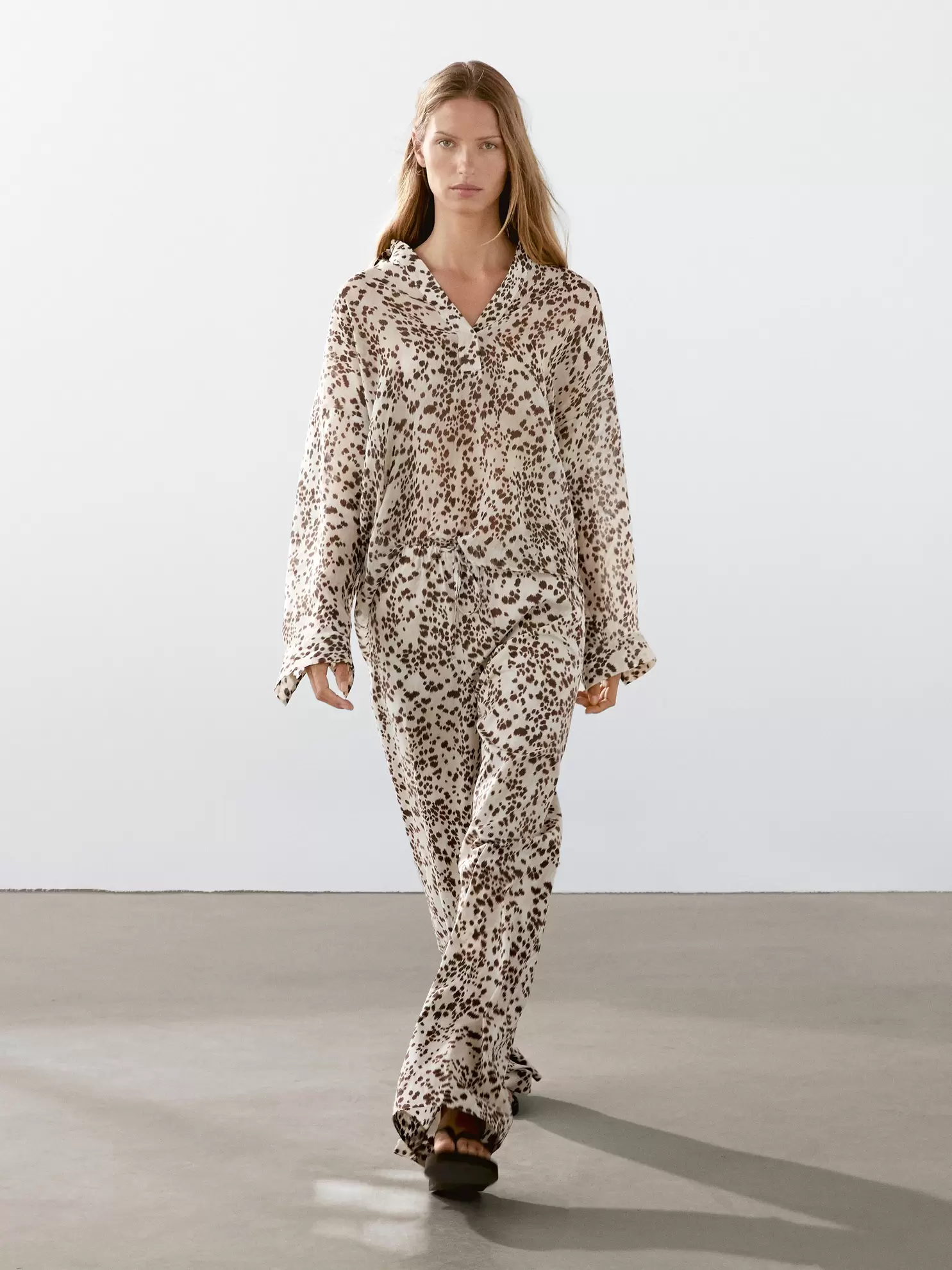 Ίσιο παντελόνι animal print