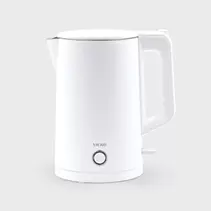 Ανοξείδωτος Βραστήρας νερού με διπλό τοίχωμα 1.8 Λ. 1800 W λευκός