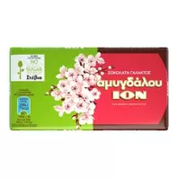 ION Αμυγδάλου Σοκολάτα Γάλακτος Με Στέβια Χωρίς Γλουτένη 60 gr