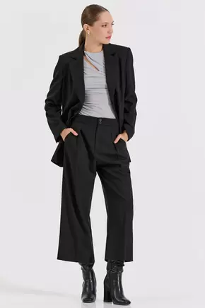 Ζιπ κιλότ με πιέτες