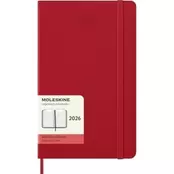 Ημερολόγιο Ημερήσιο Moleskine 2026 12Μ Large Scarlet Red Hard