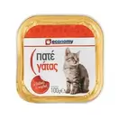 ECONOMY Γατοτροφή Πατέ με Βοδινό & Καρδιά 100gr