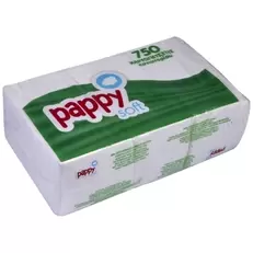 Pappy Soft Χαρτοπετσέτες Εστιατορίου 23x22,7cm 750φύλλων 0,730kg