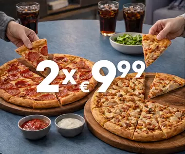 ΜΕΓΑΛΗ ΠΙΤΣΑ €9.99/Η ΜΙΑ