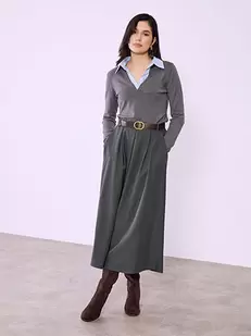 Φούστα μάξι με πιέτες