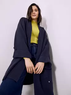 Ζακέτα με γυριστό μανίκι