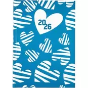 Ημερολόγιο Ημερήσιο Coolbee 2026 Crossed Hearts 14.5x20.5cm