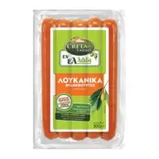 Creta Farms Εν Ελλάδι Λουκάνικα Φρανκφούρτης Χωρίς Γλουτένη 300gr