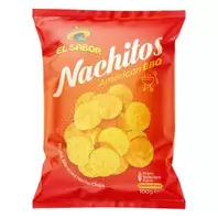El Sabor Nachitos Σνακ Καλαμποκιού American BBQ Χωρίς Γλουτένη 100 gr