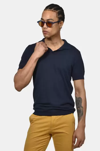 Ανδρική Μπλούζα Polo 100% Βαμβακερή – Φυσική Αναπνοή & Κομψή Απλότητα - NAVY                                                                Ανδρική Μπλούζα Polo 100% Βαμβακερή – Φυσική Αναπνοή & Κομψή Απλότητα - NAVY