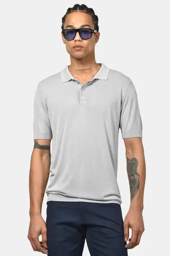Ανδρική Μπλούζα Polo Normal Fit – Δροσερή & Ανάλαφρη Αίσθηση - ΓΚΡΙ                                                                Ανδρική Μπλούζα Polo Normal Fit – Δροσερή & Ανάλαφρη Αίσθηση - ΓΚΡΙ