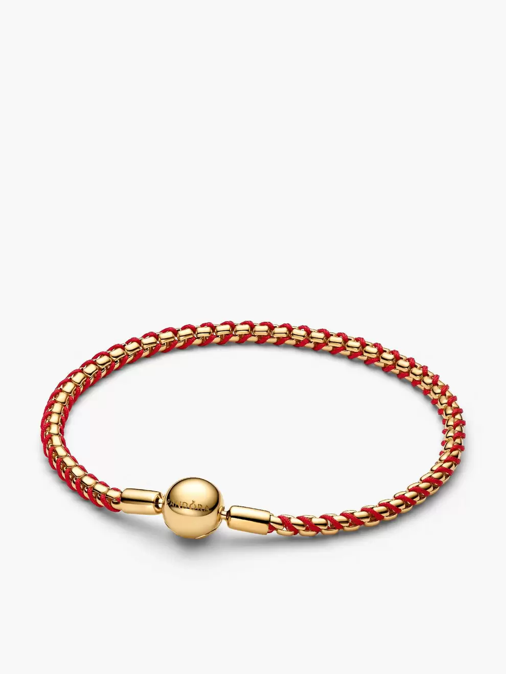 Βραχιόλι με Κόκκινο Κορδόνι και Αλυσίδα Box