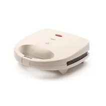 Τοστιέρα 2 θέσεων με τριγωνικές πλάκες 800 W μπεζ ματ