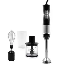 Ανοξείδωτο Ραβδομπλέντερ σετ 3 σε 1 μαύρο 600 W