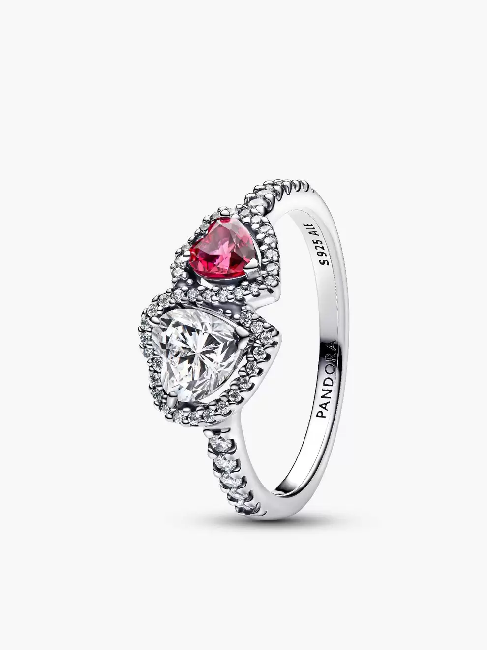 Δαχτυλίδι με στεφάνι με πέτρες σε σχήμα καρδιάς