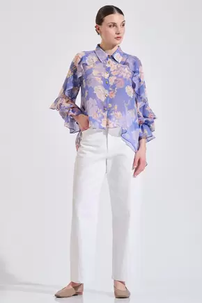 Βαμβακερό παντελόνι τύπου τζιν σε γραμμή Barrel