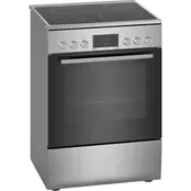 BOSCH HKR390050 66 Lt Inox Ηλεκτρική Κουζίνα Κεραμική