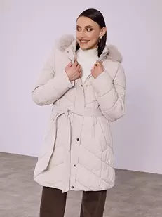 Μπουφάν καπιτονέ με ζώνη