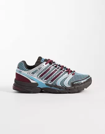 Adidas Originals Adistar Control 5 trainers in burgundy and silver