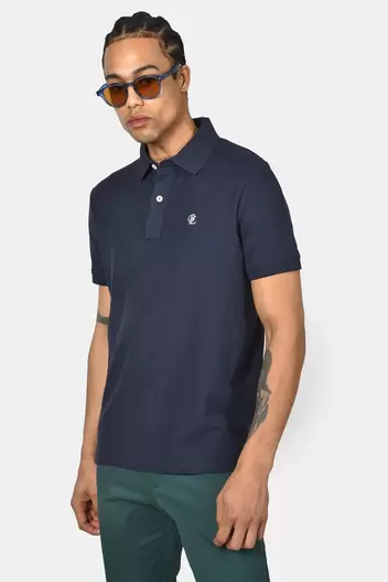 Ανδρική Μπλούζα Polo Normal Fit Από 100% Βαμβάκι Με Απαλή Υφή Και Κλασικό Γιακά - NAVY                                                                Ανδρική Μπλούζα Polo Normal Fit Από 100% Βαμβάκι Με Απαλή Υφή Και Κλασικό Γιακά - NAVY