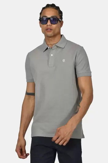 Ανδρική Μπλούζα Polo Normal Fit Από 100% Βαμβάκι Με Απαλή Υφή Και Κλασικό Γιακά - ΓΚΡΙ ΑΝΟΙΧΤΟ                                                                Ανδρική Μπλούζα Polo Normal Fit Από 100% Βαμβάκι Με Απαλή Υφή Και Κλασικό Γιακά - ΓΚΡΙ ΑΝΟΙΧΤΟ