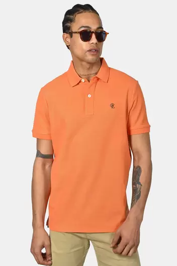 Ανδρική Μπλούζα Polo Normal Fit Από 100% Βαμβάκι Με Απαλή Υφή Και Κλασικό Γιακά - ΠΟΡΤΟΚΑΛΙ                                                                Ανδρική Μπλούζα Polo Normal Fit Από 100% Βαμβάκι Με Απαλή Υφή Και Κλασικό Γιακά - ΠΟΡΤΟΚΑΛΙ