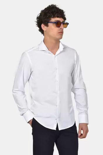 Ανδρικό Επίσημο Πουκάμισο Normal Fit Από Bamboo Με Απαλή Αίσθηση - ΛΕΥΚΟ                                                                Ανδρικό Επίσημο Πουκάμισο Normal Fit Από Bamboo Με Απαλή Αίσθηση - ΛΕΥΚΟ