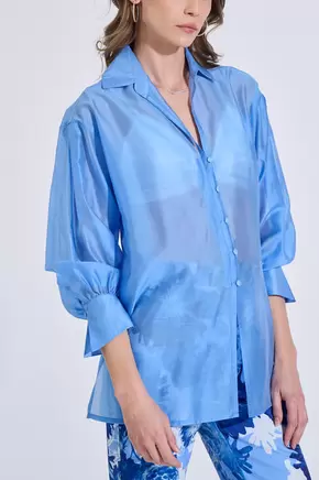 Πουκάμισο με Lyocell & Πλαϊνά Ανοίγματα