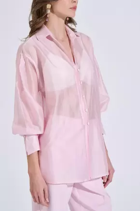 Πουκάμισο με Lyocell & Πλαϊνά Ανοίγματα