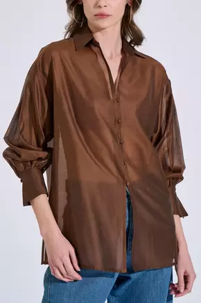 Πουκάμισο με Lyocell & Πλαϊνά Ανοίγματα