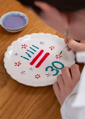 DIY decorative plate - 20 cm