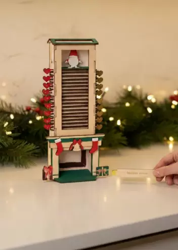 DIY count down for Christmas with paint