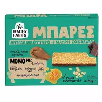 Μπάρες Βρώμης Αμυγδαλοβούτυρο Μαύρη Σοκολάτα 4x35g