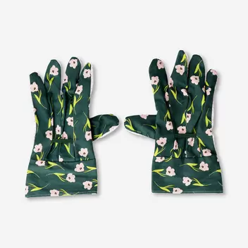 Garden gloves with flower print - One size