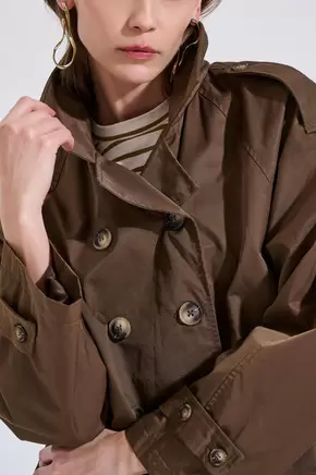 Καπαρντίνα Κοντή με Βαμβάκι