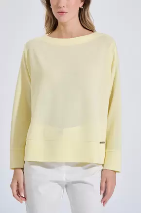 Πλεκτή μπλούζα σε άνετη γραμμή