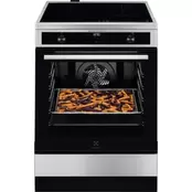 ELECTROLUX LKI66021AX SteamBake 73 Lt Inox Επαγωγική Ηλεκτρική Κουζίνα