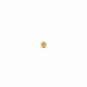 Λευκό Strass 2mm Σε Χρυσό Τόνο