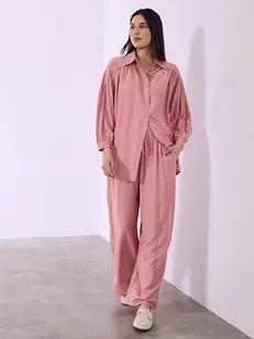 Σετ πουκάμισο και παντελόνα με βισκόζη