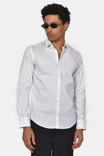 Ανδρικό Εμπριμέ Πουκάμισο Normal Fit Με Ελαστική Άνεση & Διακριτικό Pattern - ΜΠΕΖ                                                                Ανδρικό Εμπριμέ Πουκάμισο Normal Fit Με Ελαστική Άνεση & Διακριτικό Pattern - ΜΠΕΖ